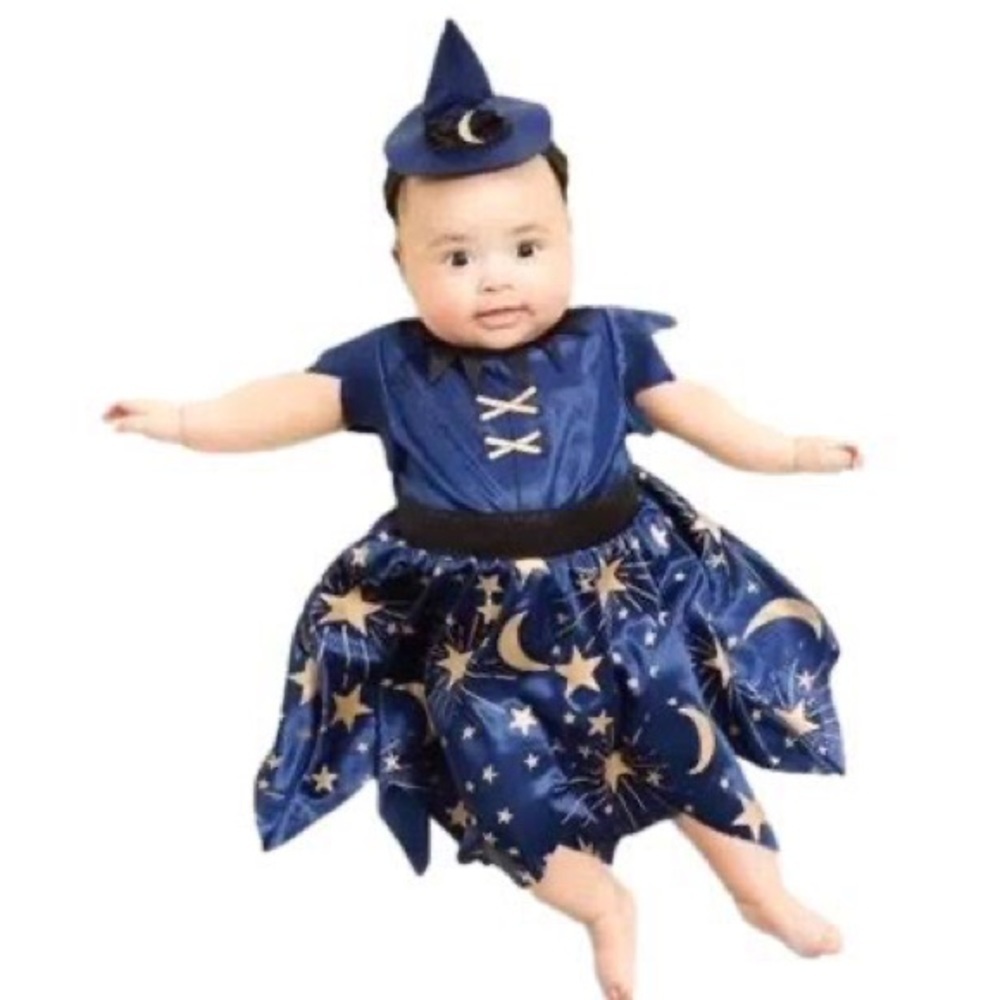 Baby Girls Hyde &‎ Eek MOONLIGHT WITCH Costume Size 6/-2 Months Celestial NWT